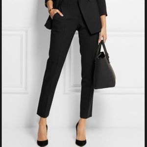 ✨Theory✨ Black Wool Cropped Tapered Pants